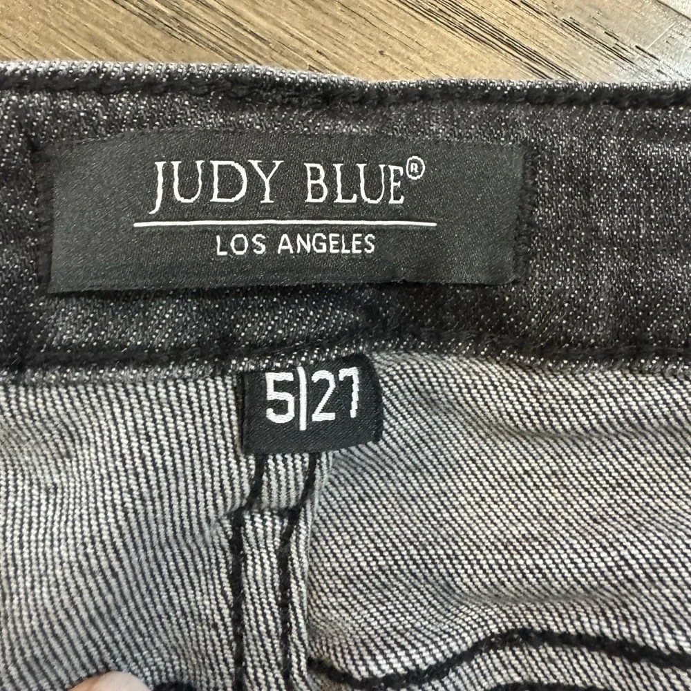 Judy Blue Jeans JB88130 Boyfriend Fit Black Stretch Denim Mid-Rise Size 5/27 - Picture 5 of 11